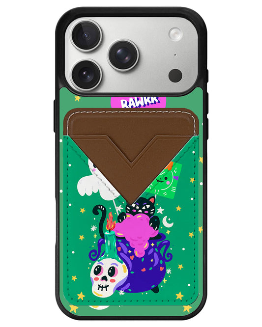 iPhone Avant Wallet Case - Cat Monster