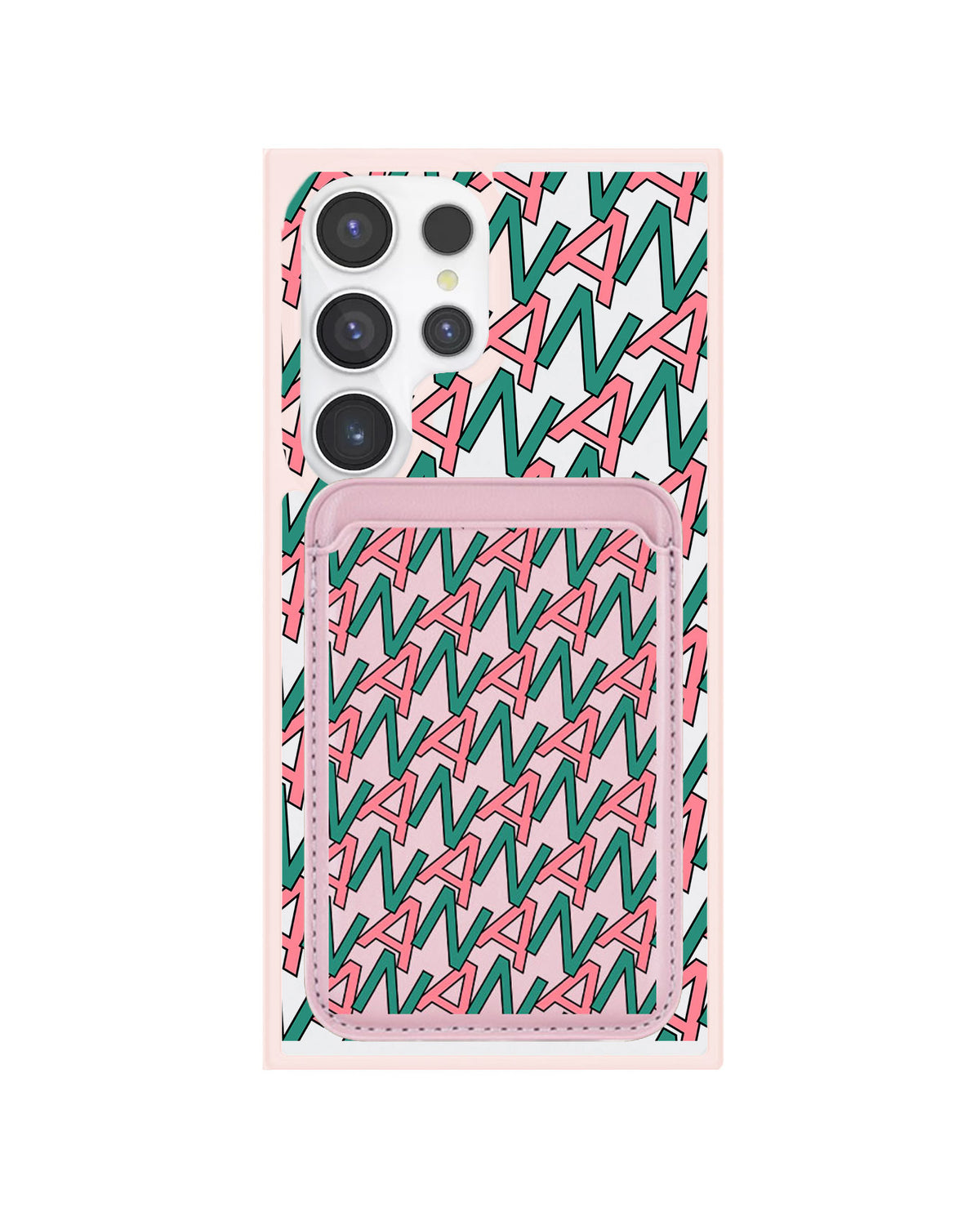 Android Magnetic Wallet Case - Initial Monogram 7.0