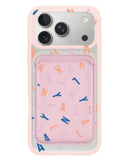 iPhone Magnetic Wallet Case - Monogram 1.0 Rainbow