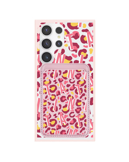 Android Magnetic Wallet Case - Leopard Monogram 3.0