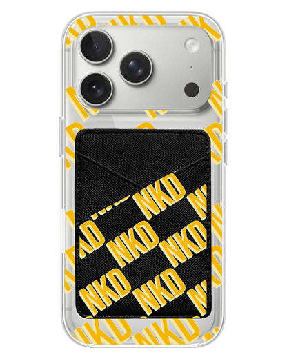 iPhone Phone Wallet Case - Diagonal Initial Monogram 1.0