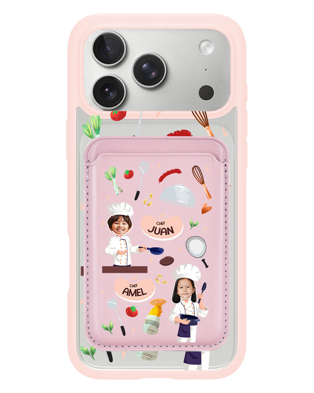 iPhone Magnetic Wallet Case - Face Grid Dream Chef