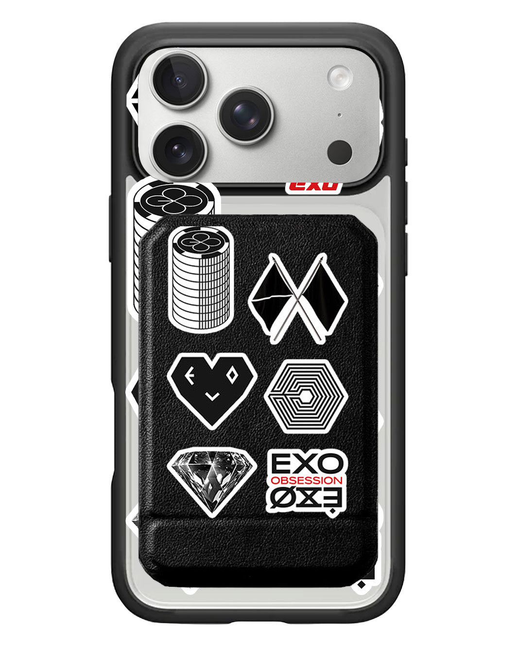 iPhone Magnetic Multifold Wallet - EXO Sticker Pack