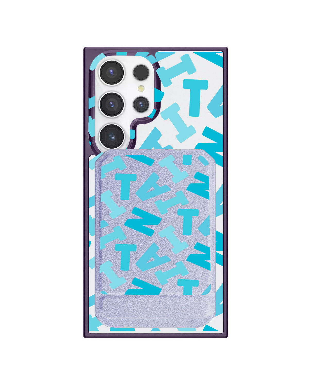 Android Magnetic Multifold Wallet - Scattered Monogram 5.0