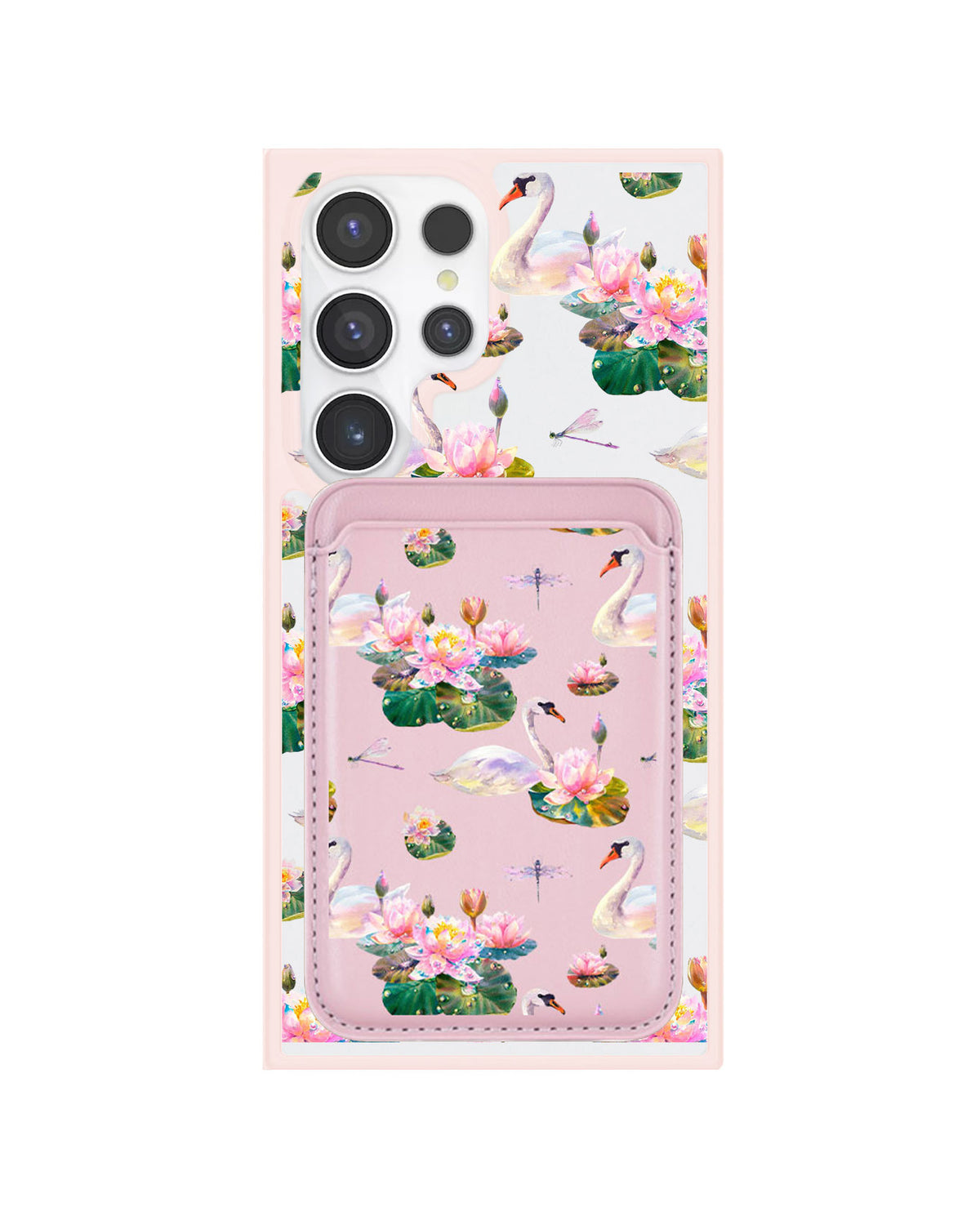Android Magnetic Wallet Case - Swan