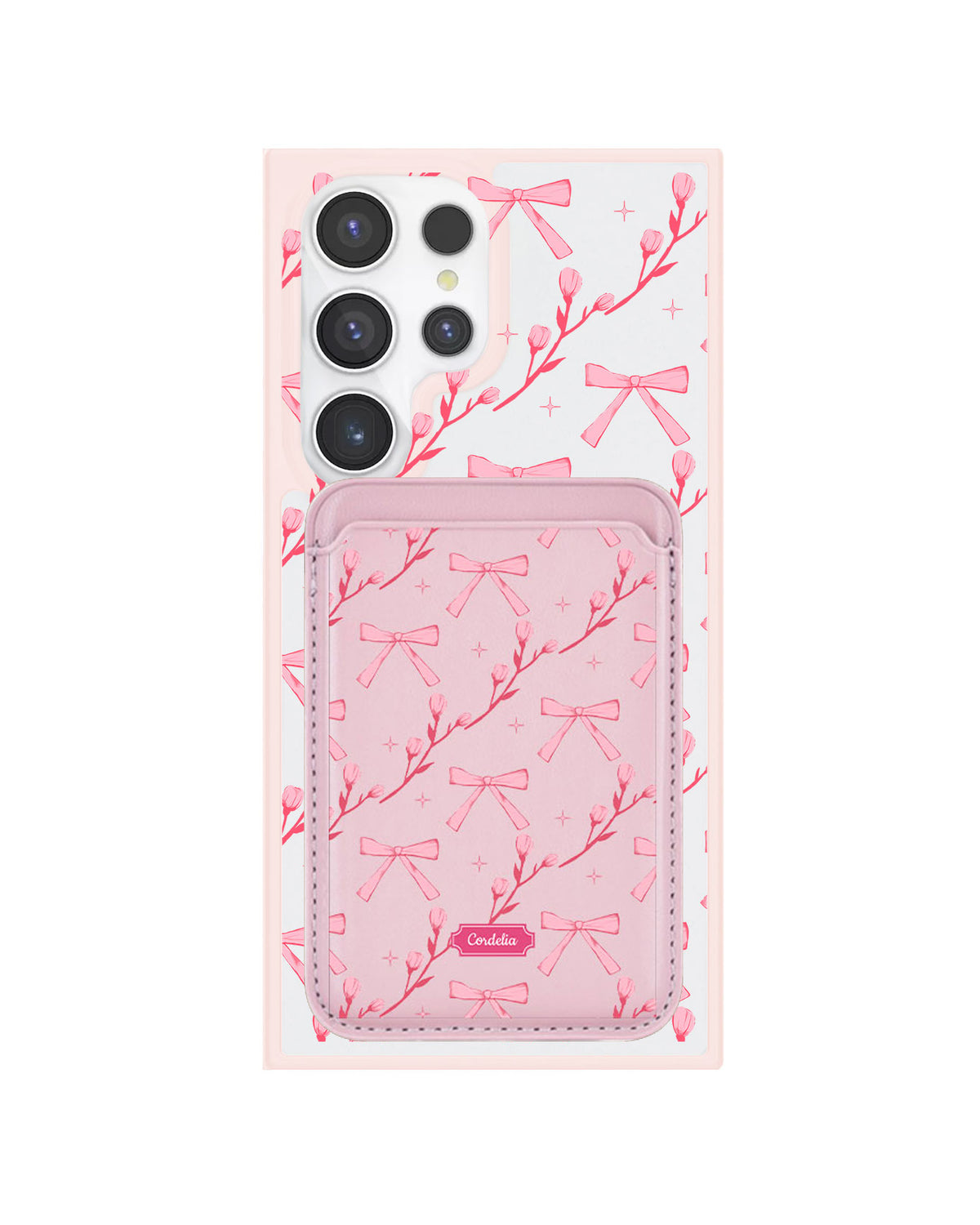 Android Magnetic Wallet Case - Coquette Floral