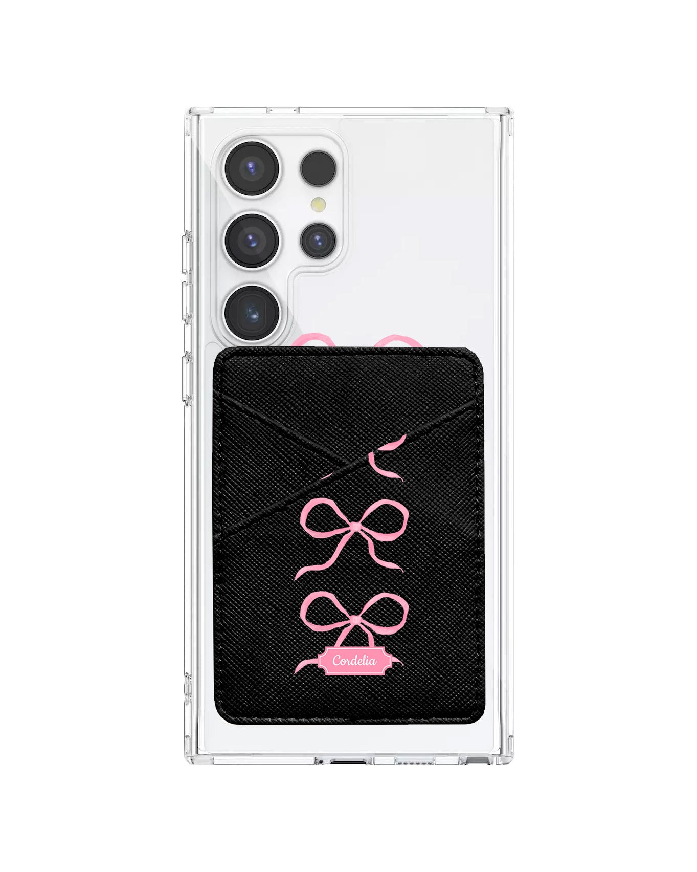 Android Phone Wallet Case - Coquette Triple Bow