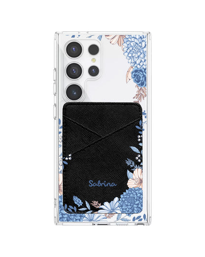 Android Phone Wallet Case - Blue Florals