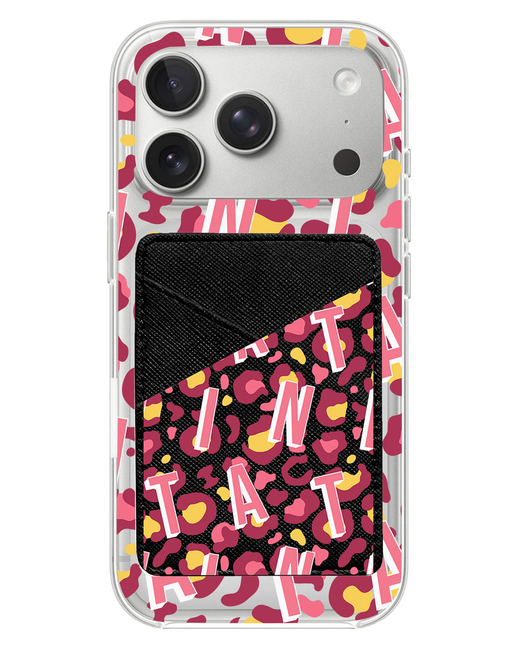 iPhone Phone Wallet Case - Leopard Monogram 3.0
