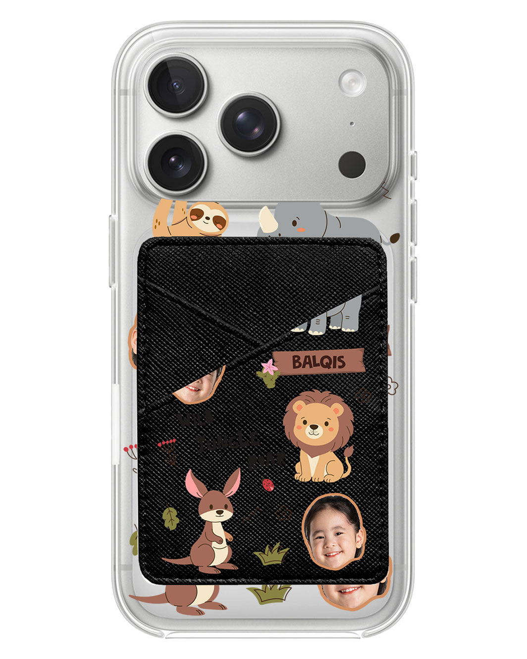 iPhone Phone Wallet Case - Face Grid Safari 3.0