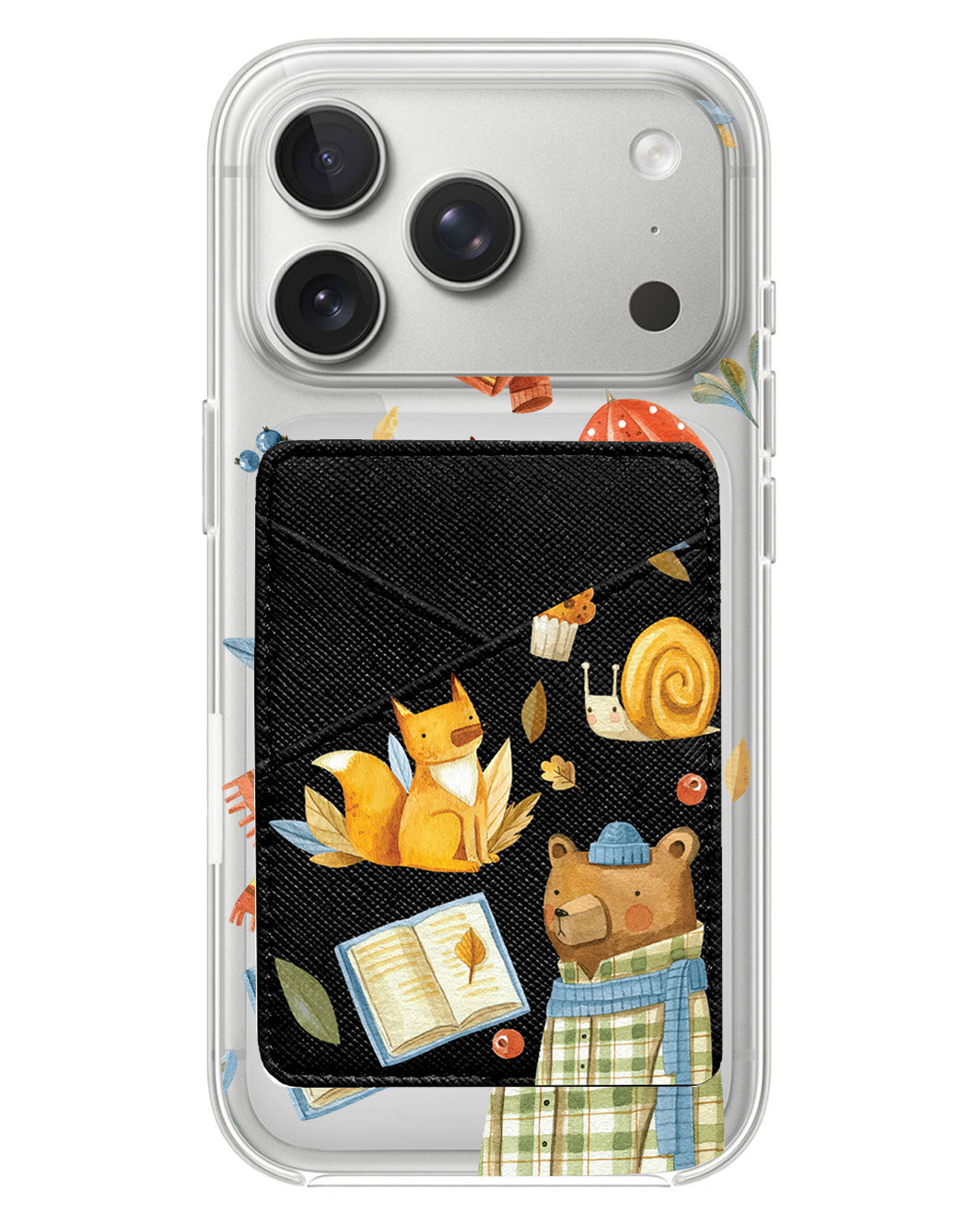 iPhone Phone Wallet Case - Bear & Fox