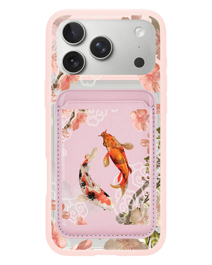 iPhone Magnetic Wallet Case - Oil Painting Koi