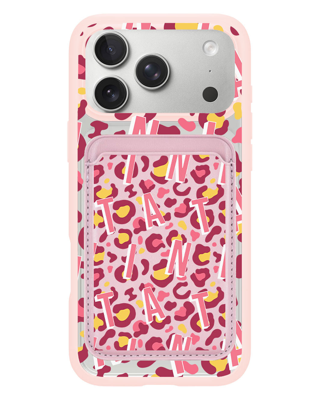 iPhone Magnetic Wallet Case - Leopard Monogram 3.0