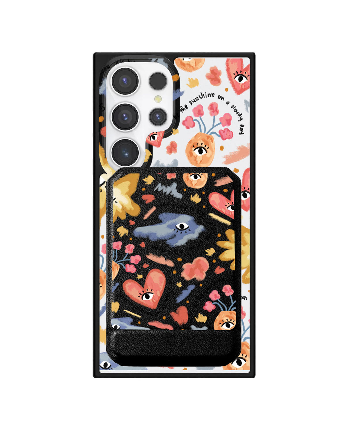 Android Magnetic Multifold Wallet - Abstract Lovers