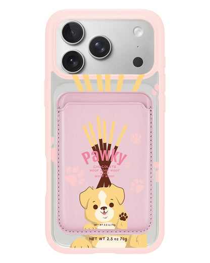 iPhone Magnetic Wallet Case - Pawky Dog