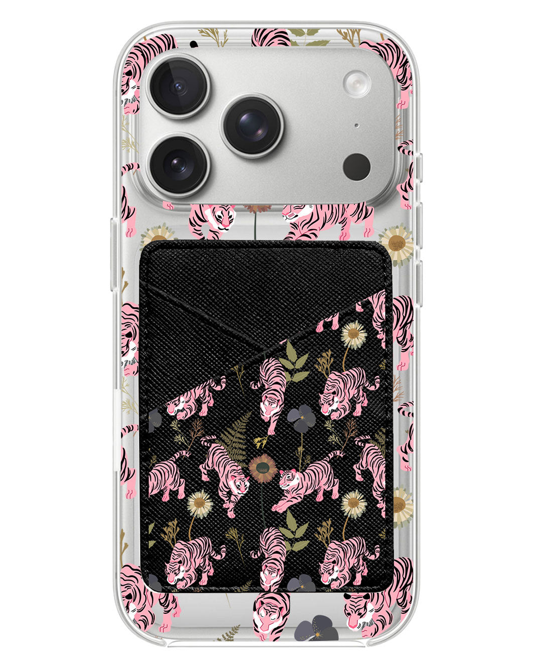 iPhone Phone Wallet Case - Tigre Rosa
