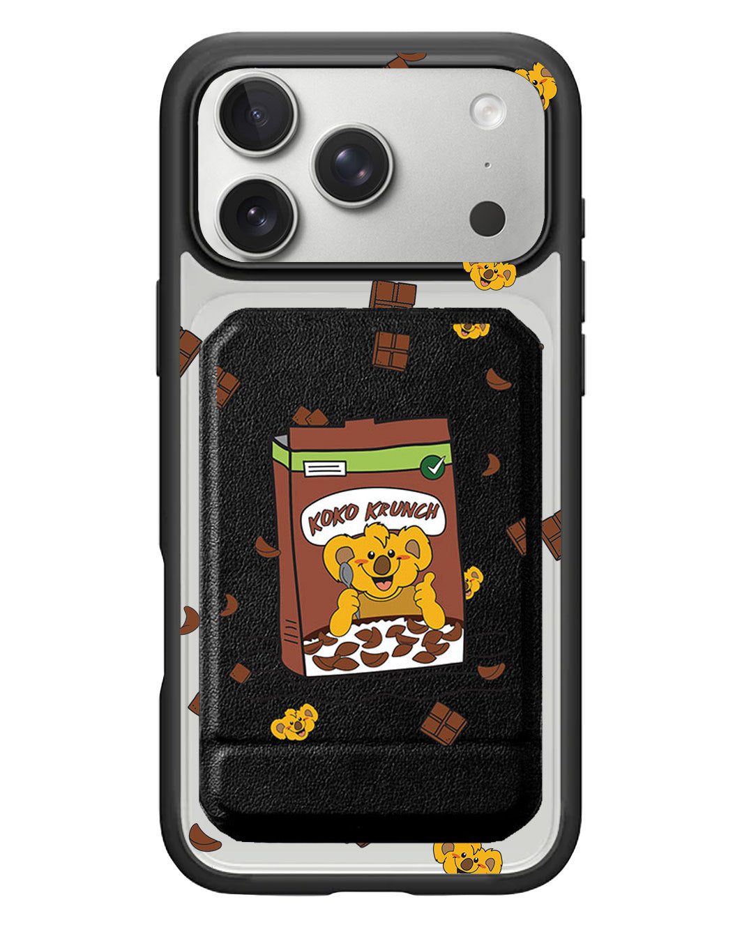iPhone Magnetic Multifold Wallet - Choco Cereal