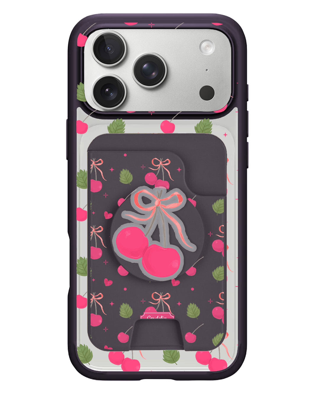 iPhone Magpop Wallet - Coquette Cherry