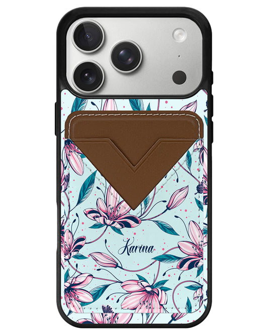 iPhone Avant Wallet Case - Pink Tulip