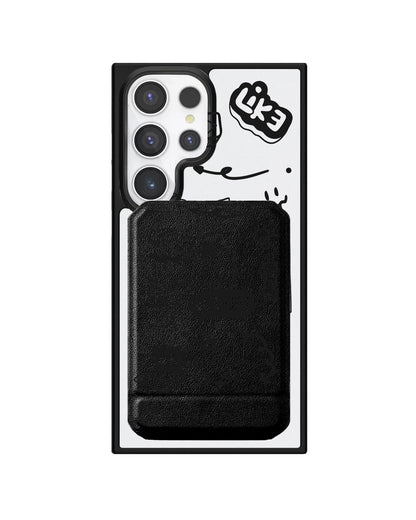 Android Magnetic Multifold Wallet - Social Black