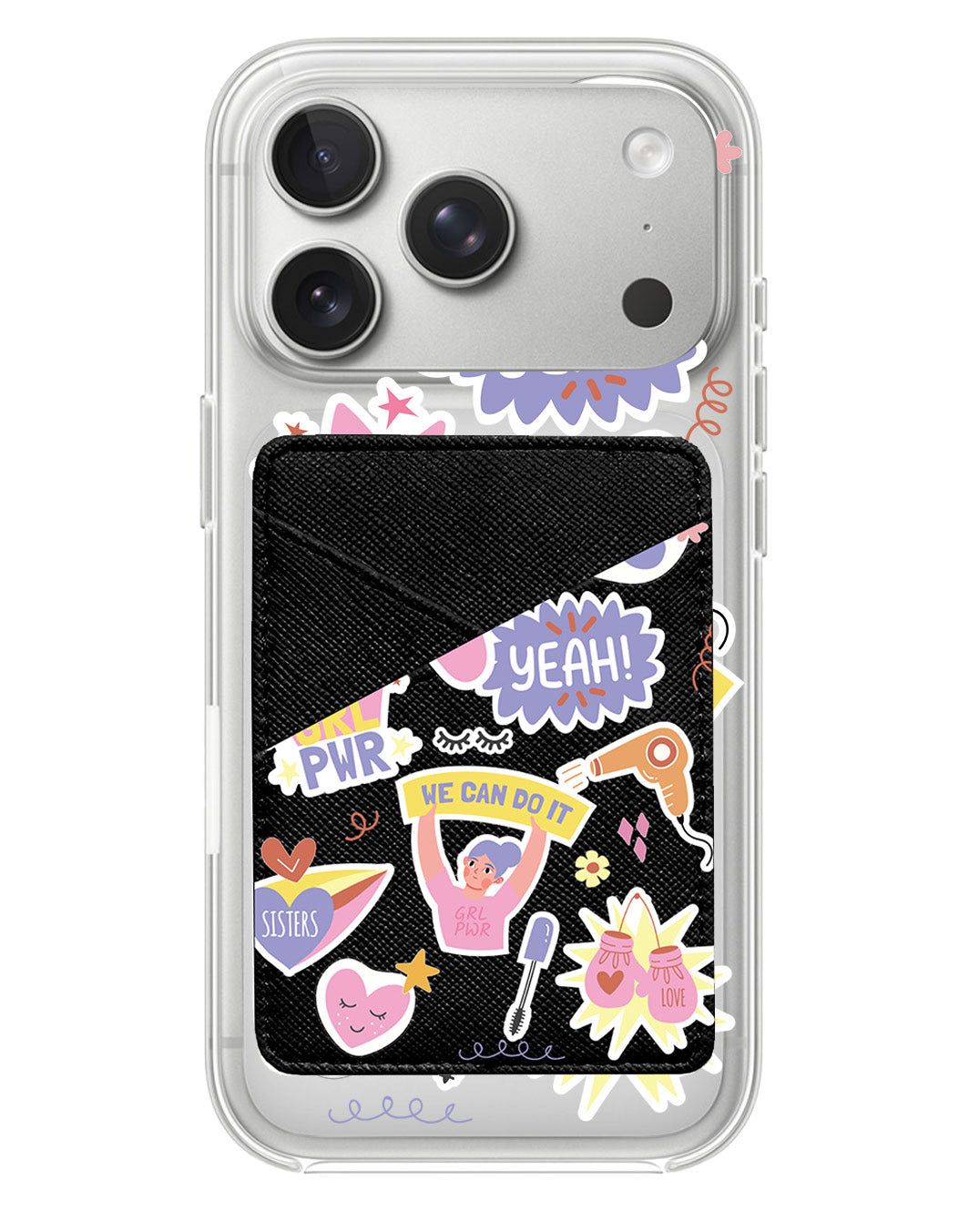 iPhone Phone Wallet Case - Girl Power Sticker Pack