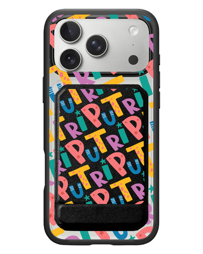 iPhone Magnetic Multifold Wallet - Playful Monogram 4.0