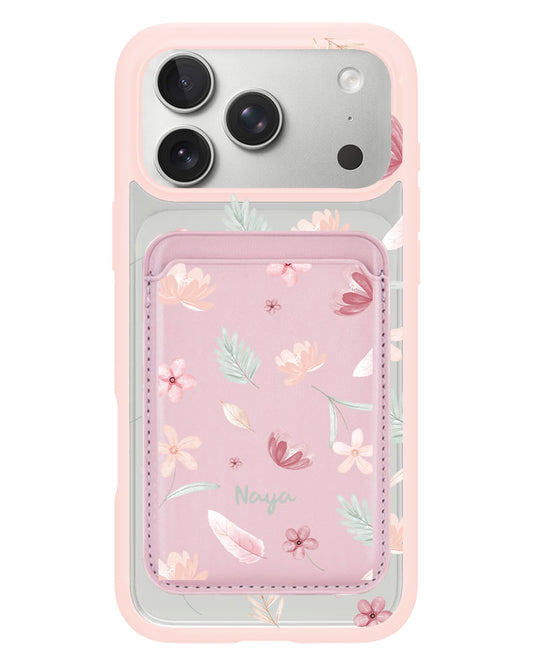 iPhone Magnetic Wallet Case - Wild Flower