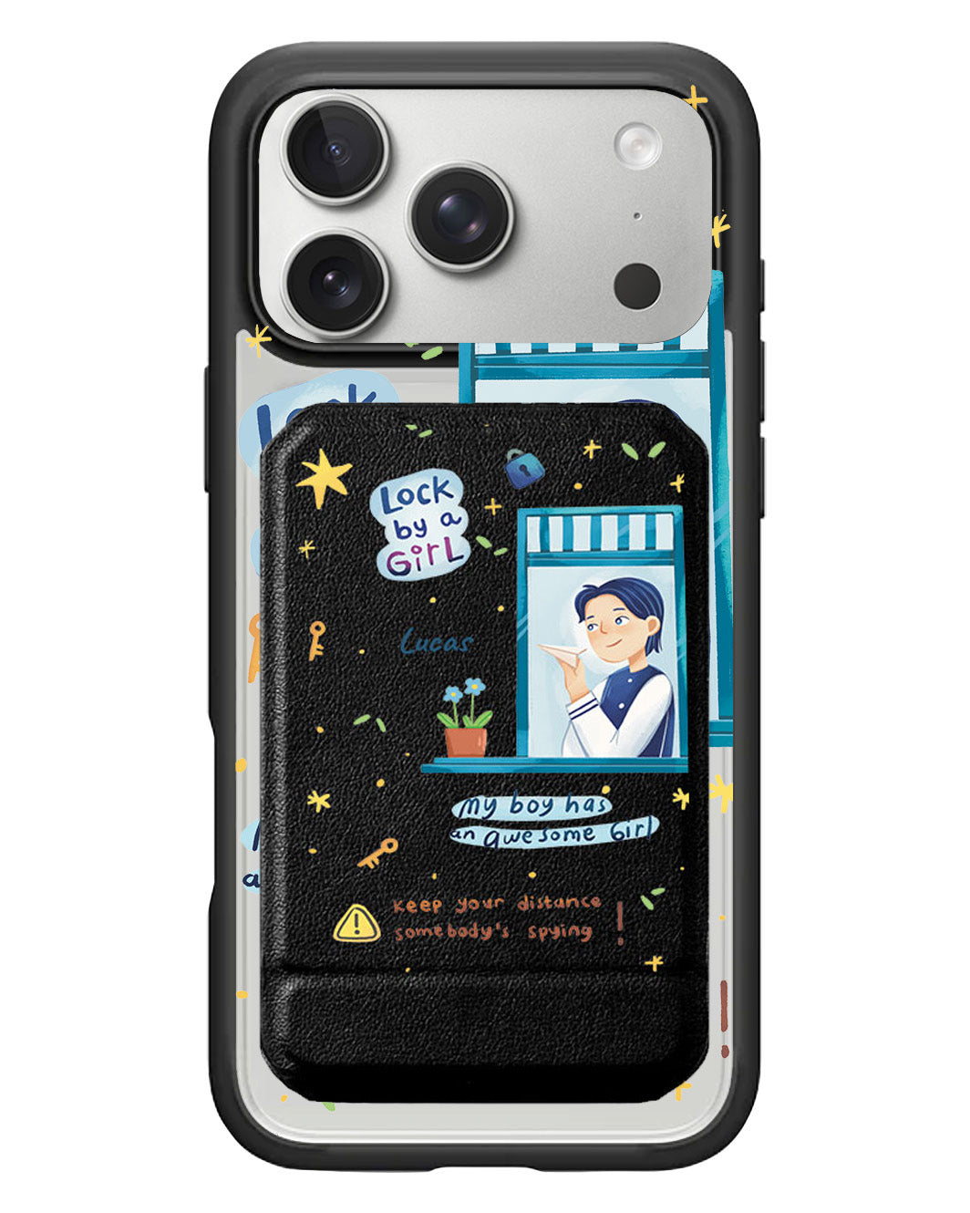 iPhone Magnetic Multifold Wallet - Crush Boy (Couple Case)