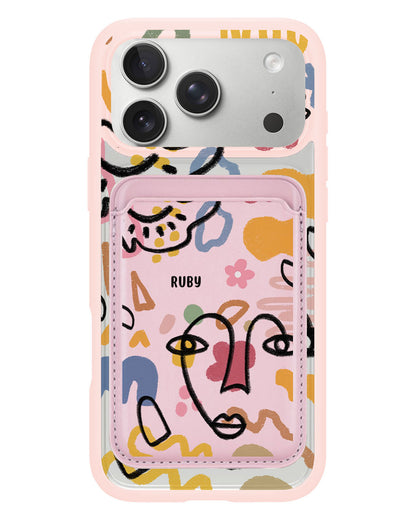 iPhone Magnetic Wallet Case - Abstract 4.0