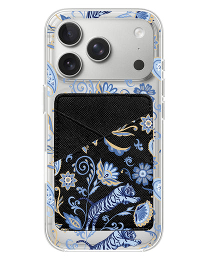 iPhone Phone Wallet Case - Tiger & Floral 1.0