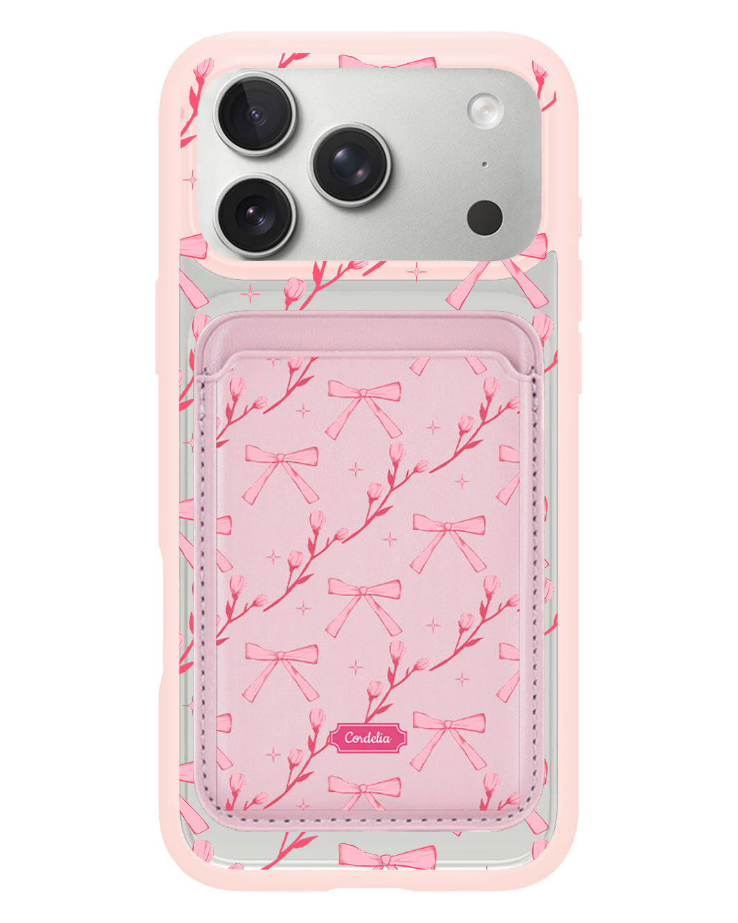 iPhone Magnetic Wallet Case - Coquette Floral
