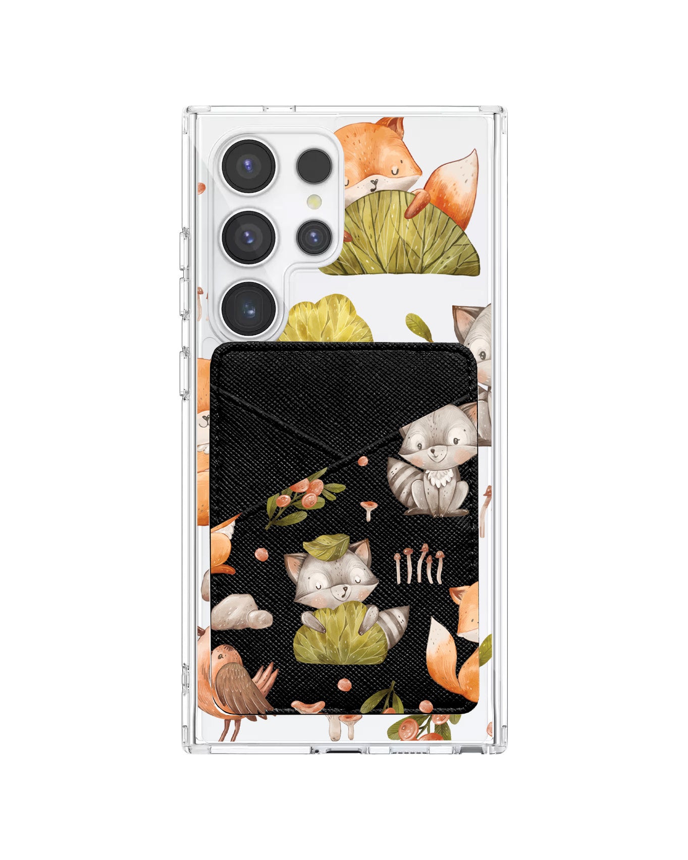 Android Phone Wallet Case - Racoon And Friends