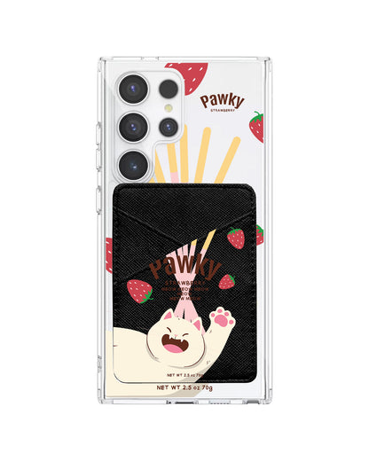 Android Phone Wallet Case - Pawky Cat