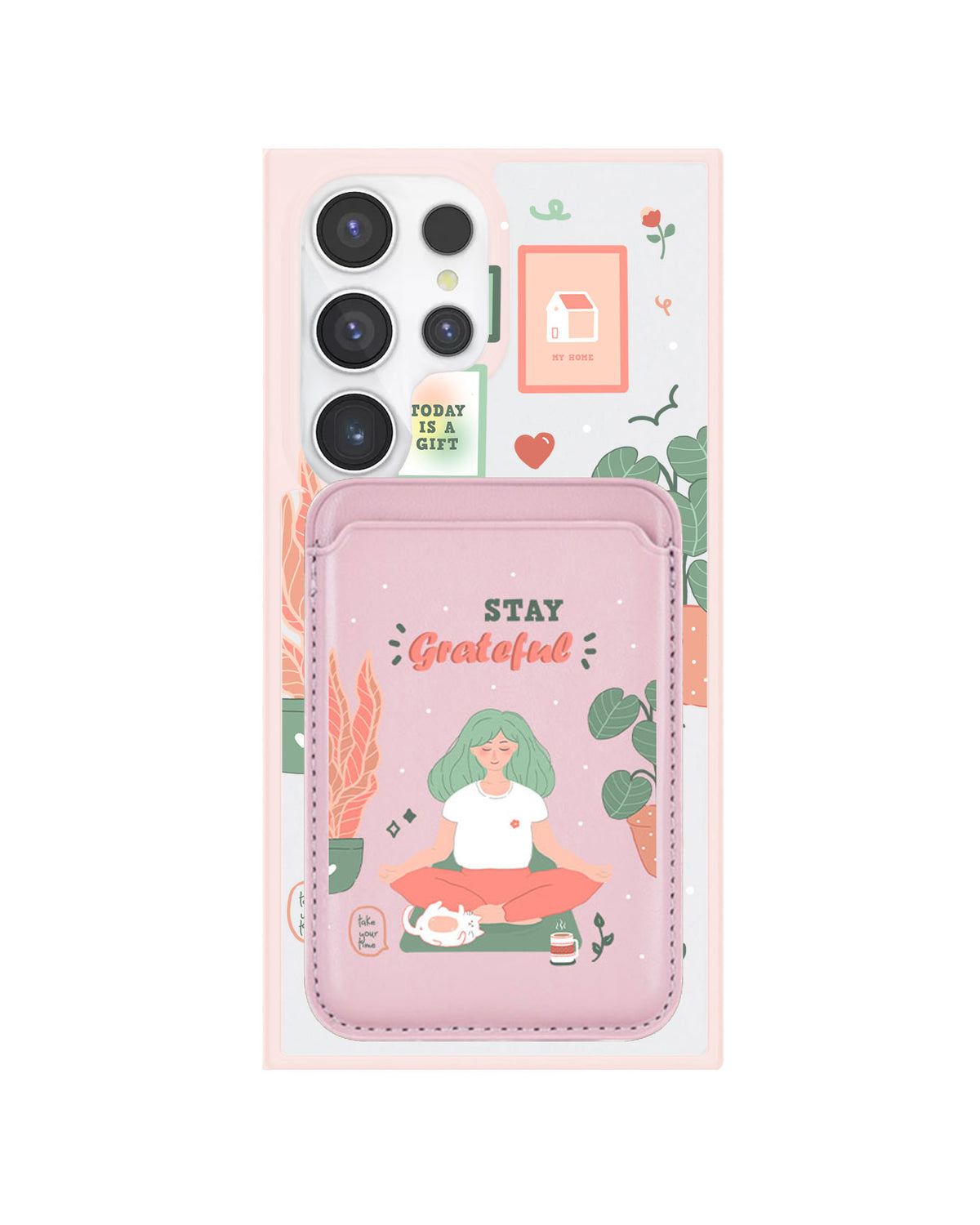 Android Magnetic Wallet Case - Grateful