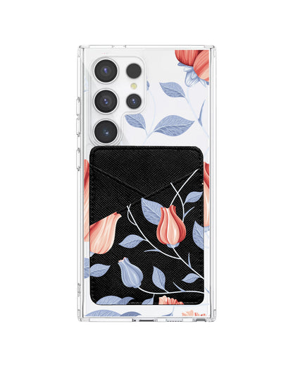 Android Phone Wallet Case - Red Tulip