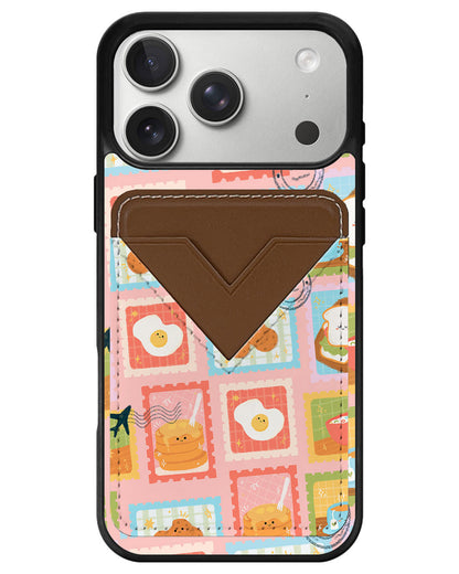 iPhone Avant Wallet Case - Breakfast Menu Stamps