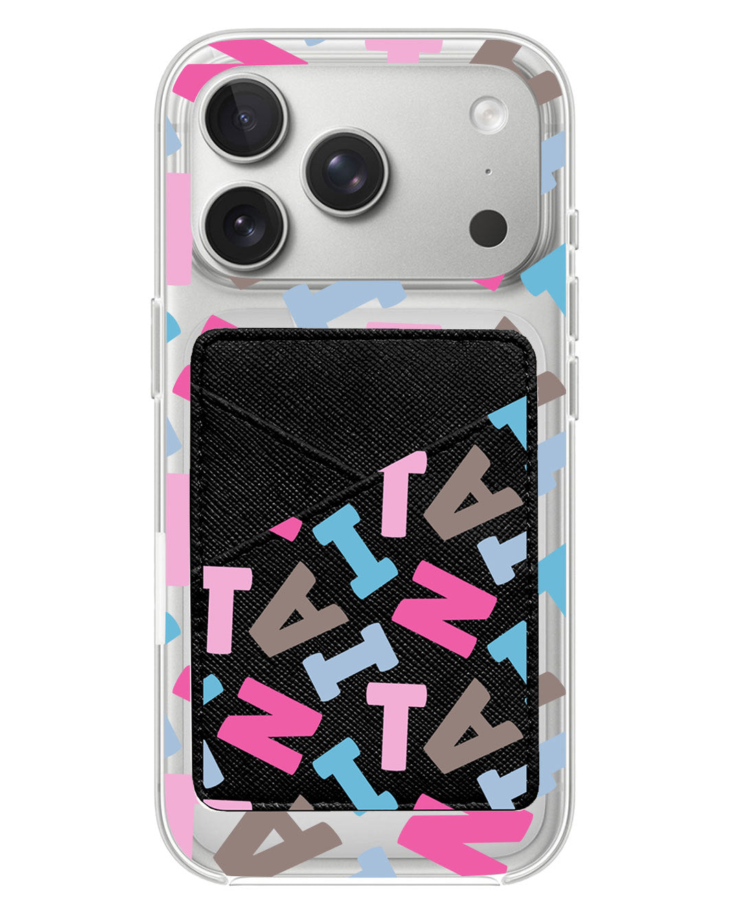 iPhone Phone Wallet Case - Scattered Monogram 2.0