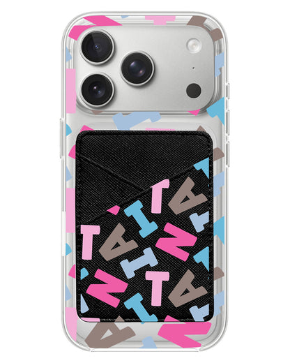 iPhone Phone Wallet Case - Scattered Monogram 2.0