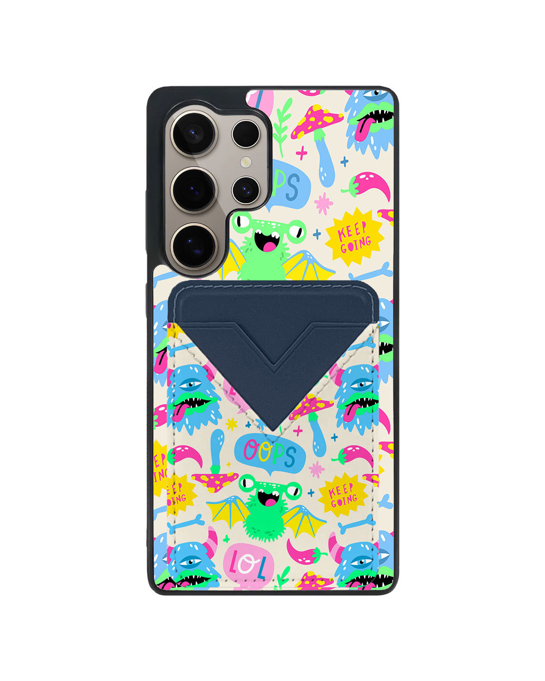 Android Avant Wallet Case - Monster Say Keep Going