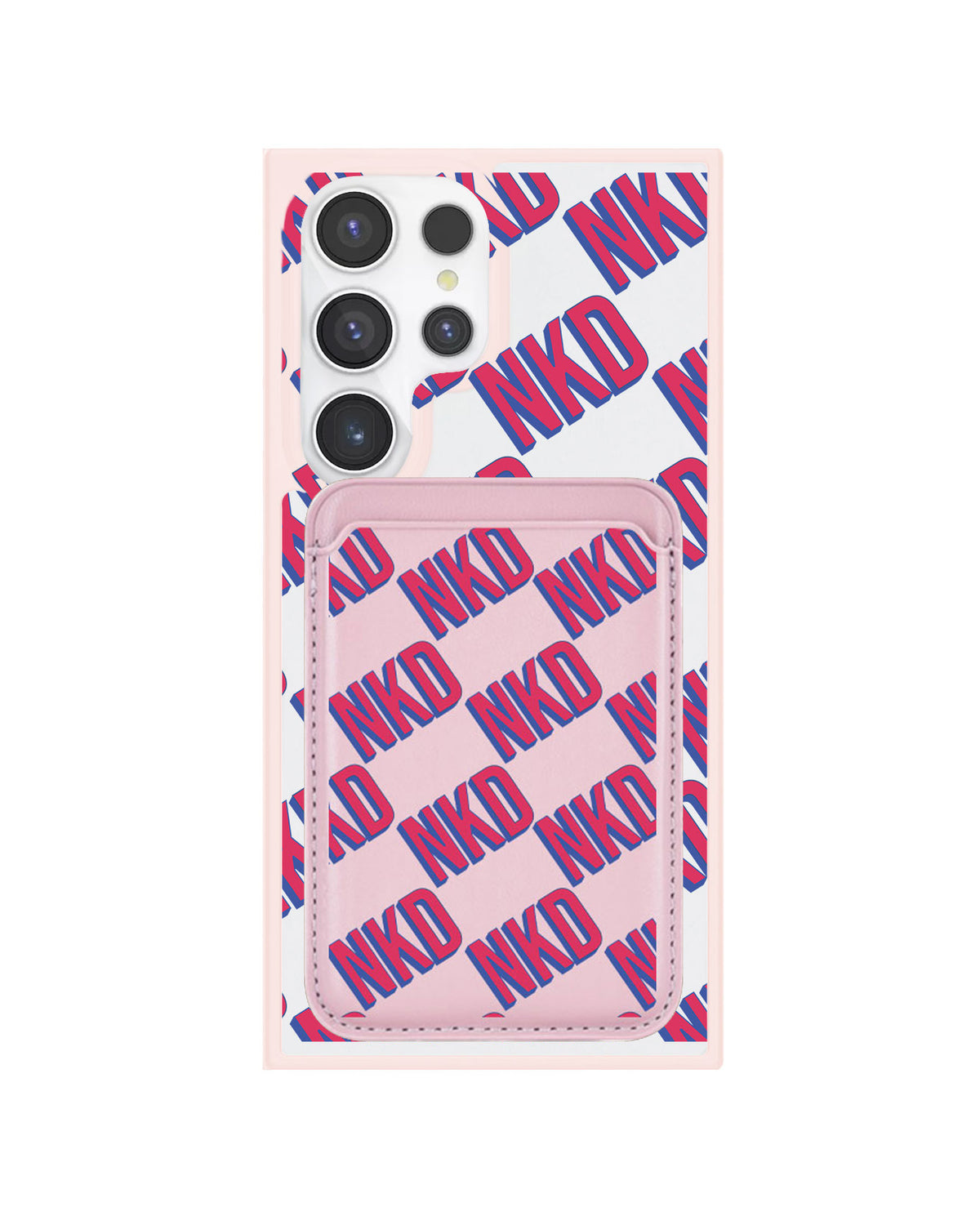 Android Magnetic Wallet Case - Diagonal Initial Monogram 2.0