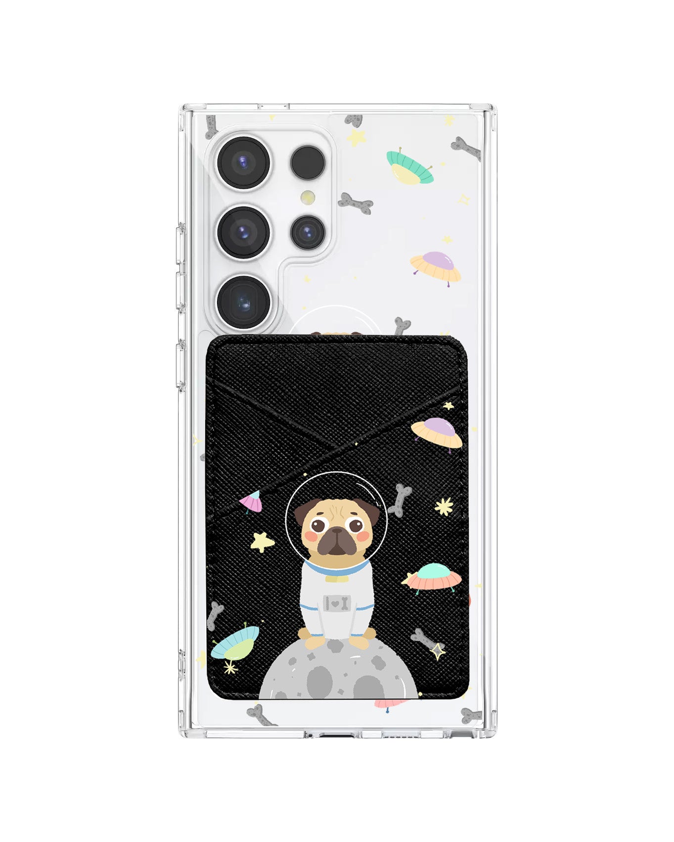 Android Phone Wallet Case - Pugstronaut