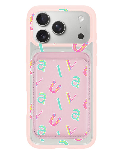iPhone Magnetic Wallet Case - Playful Monogram 6.0