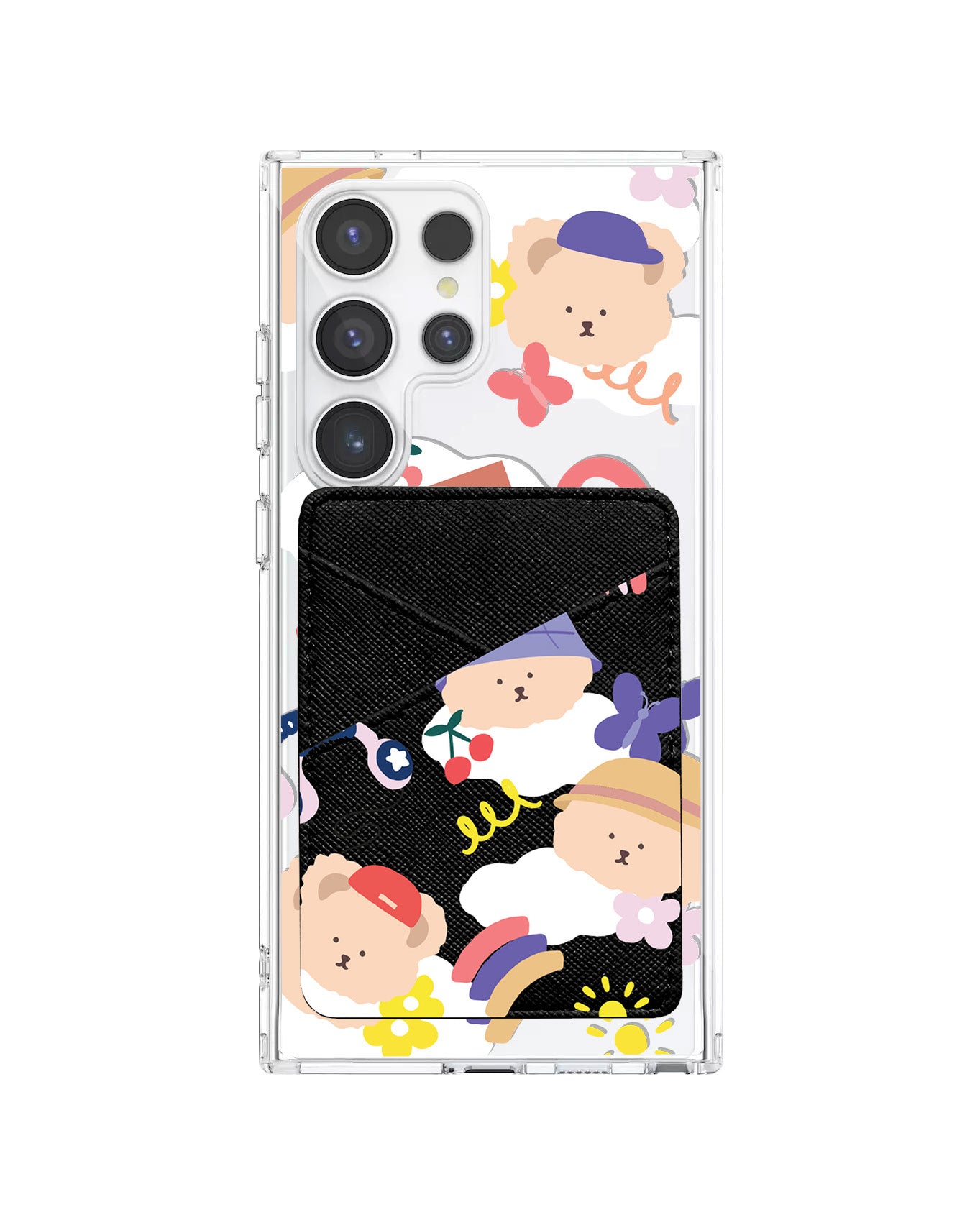 Android Phone Wallet Case - Bear in Style