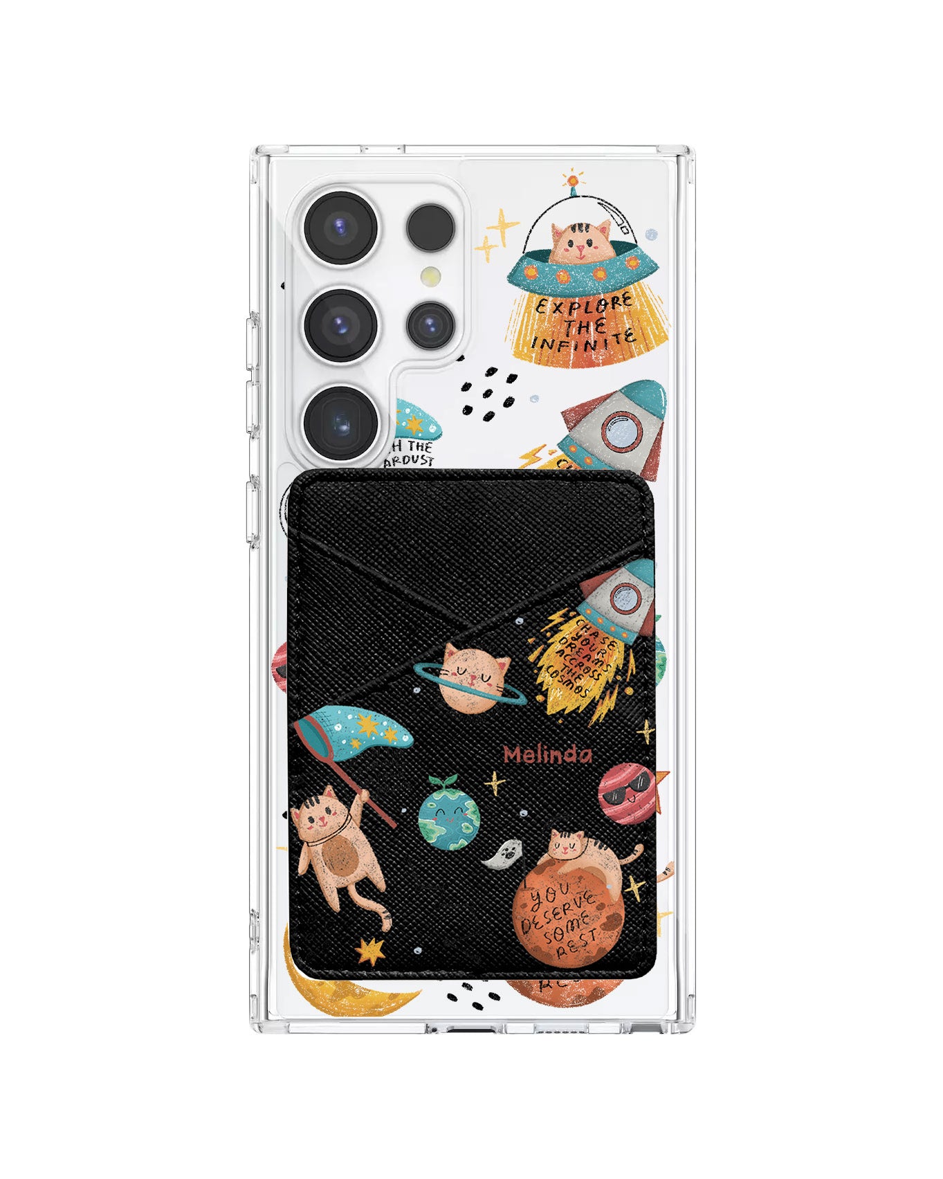 Android Phone Wallet Case - Spaceship