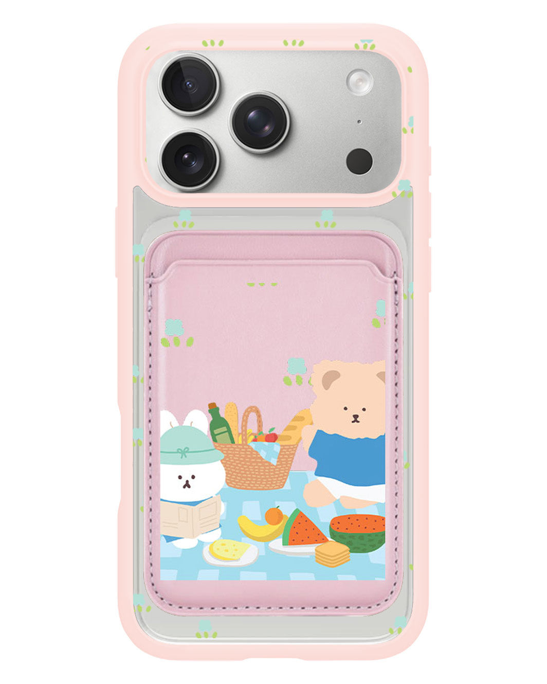 iPhone Magnetic Wallet Case - Picnic Blue