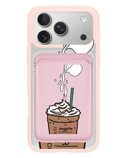 iPhone Magnetic Wallet Case - Coffee Frappe