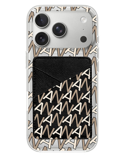 iPhone Phone Wallet Case - Initial 4.0 Monogram