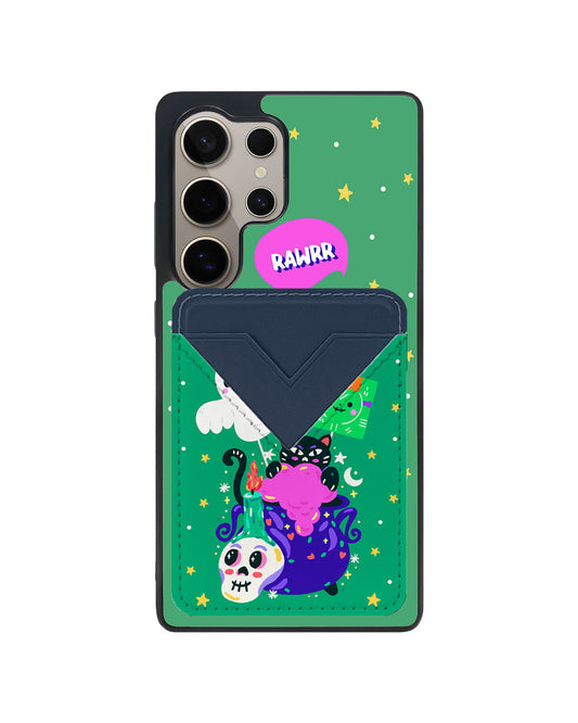 Android Avant Wallet Case - Cat Monster
