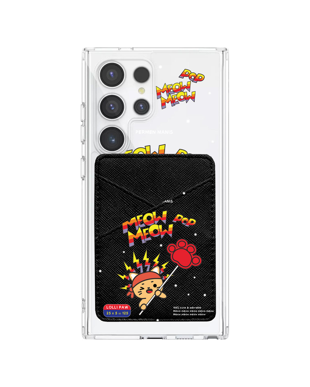 Android Phone Wallet Case - Meow Pop 1.0