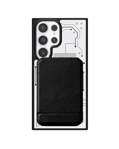 Android Magnetic Multifold Wallet - Circuit Black